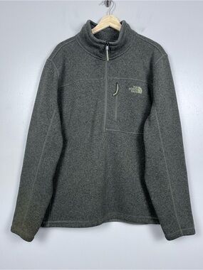 The North Face Men's Fleece 1/2 Zip Green Pullover Size XL; Outdoor, Gorpcore